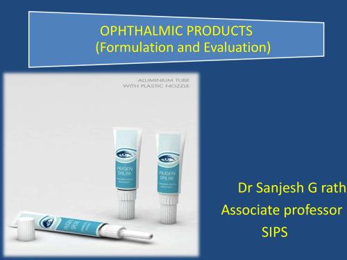OPHTHALMIC PRODUCTS  (Formulation and Evaluation) 5th Semester B.Pharmacy Assignments,BP502T Formulative (Industrial) Pharmacy,BPharmacy,Handwritten Notes,BPharm 5th Semester,Important Exam Notes,