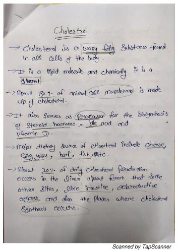  Cholesterol, conversion of cholesterol  2nd Semester B.Pharmacy Lecture Notes,BP203T Biochemistry,Biochemistry,Hand written notes,Ram Gopal College of Pharmacy (RGCP),B. Pharmacy,B.PHARM,B pharm notes,Best for rapid revisio,2nd,