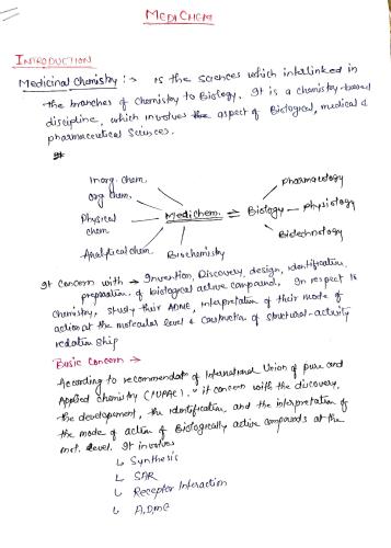 medichem unit 1 5th Semester B.Pharmacy Lecture Notes,BP501T Medicinal Chemistry II,
